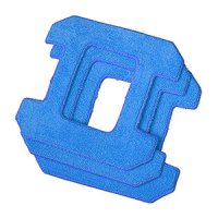 ЧИСТЯЩИЕ САЛФЕТКИ ИЗ МИКРОФИБРЫ ДЛЯ HOBOT 268/288, СИНИЕ ДЛЯ СУХОЙ УБОРКИ (3 ШТУКИ), мод. НВ 268 А02