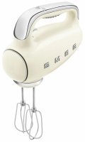 Миксер ручной электрический SMEG HMF01CREU / мощность 250 Вт / 9 скоростей вращения / кремовый