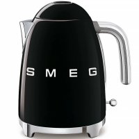 Чайник электрический Smeg (KLF03BLEU), 1,7 литра, металл/пластик, 2400Вт, черный
