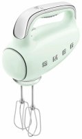 Миксер ручной электрический SMEG HMF01PGEU / мощность 250 Вт / 9 скоростей вращения / пастельный зеленый