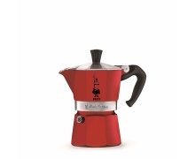 Гейзерная кофеварка Bialetti Moka Express Rossa, 4942, на 3 чашки
